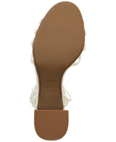 Schutz Adele Ankle Strap Sandal In White