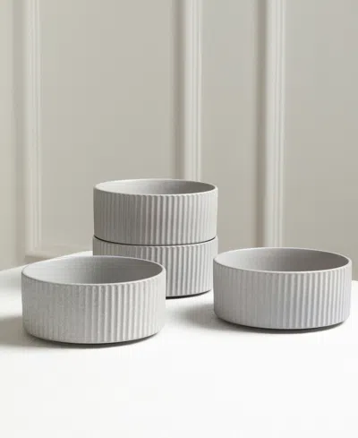 Stone Lain Haven 16 Pc. Dinnerware Set, Service For 4 In Gray