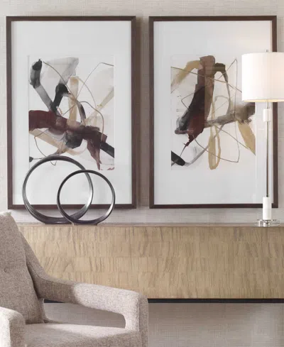 Uttermost Interjection Abstract Prints, Set Of 2 In Multi