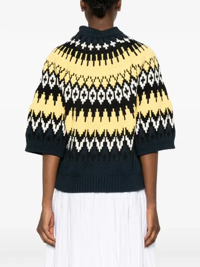 N°21 Patterned Round-neck Sweater In Multi