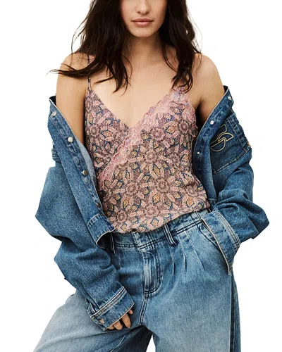 Ba&sh Tizy Lace-trimmed Floral-print Camisole Top In Multi