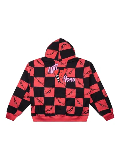 Anti Promo Check-pattern Hoodie In Multi