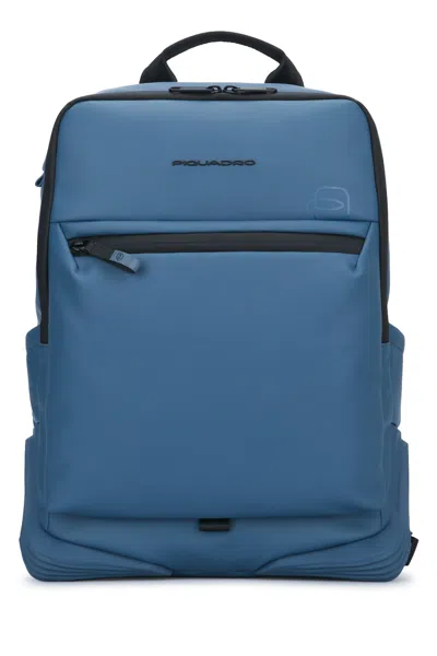 Piquadro Zip Backpack In Blue