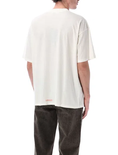 Represent Initial Star Graphic Crew Neck T Shirt In White