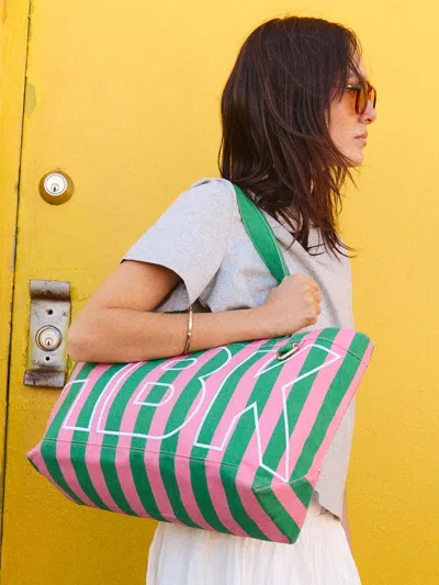 Baublebar Striped Custom Alpha Tote In Multi
