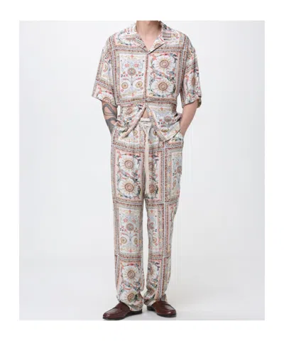Just Cavalli Patterned Shirt In Gold
