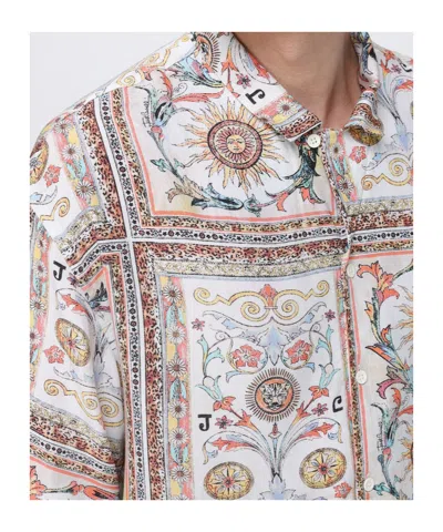 Just Cavalli Patterned Shirt In Gold