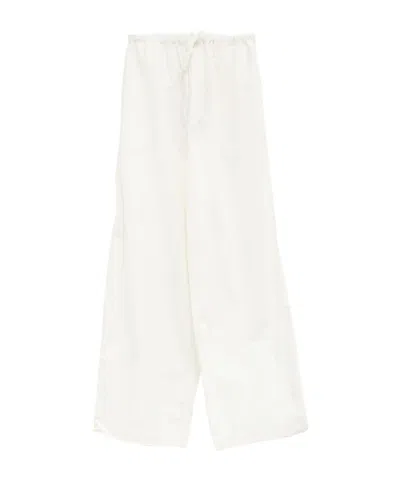 Baserange Drawstring Straight Trousers In Multi