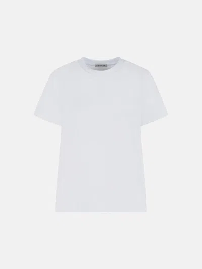 Moncler White Cotton T-shirt In White