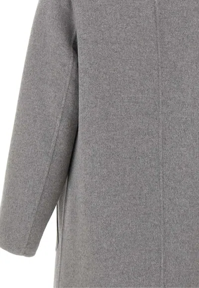 Kaos Oversized Double-breasted Coat In Gray