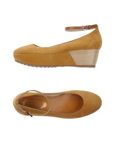 Tod's Pump In Camel