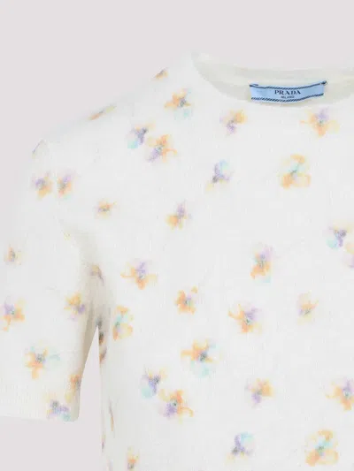 Prada Wool Pullover In White