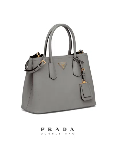 Prada Double Medium Saffiano Leather Bag