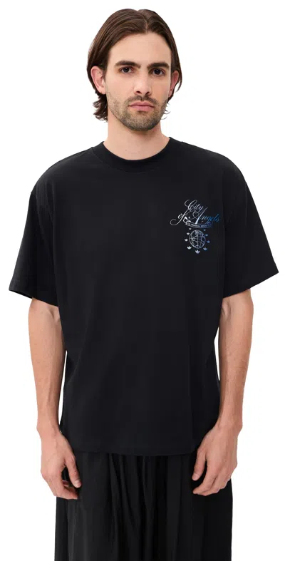 Adidas Originals Adidas Los Angeles Cotton Graphic T-shirt In Black
