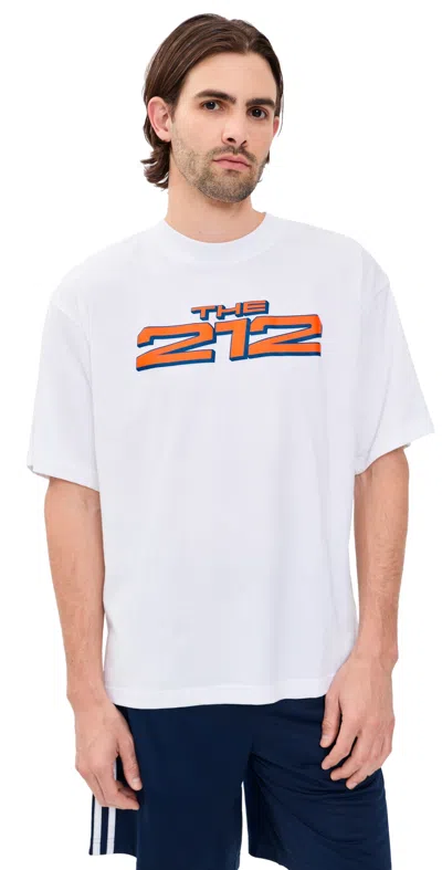 Adidas Originals Adidas New York City Cotton Graphic T-shirt In White