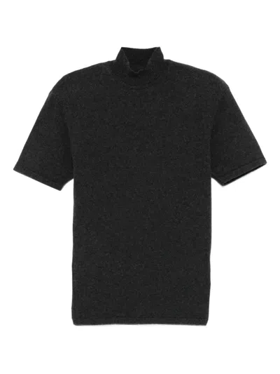 Jacquemus Wool Cashmere Blend Sweater In Gray