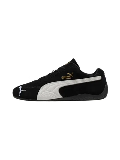 Puma Round-toe Low-top Casual Shoes In Black