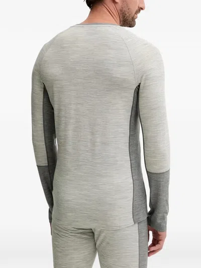 Peak Performance Panelled Long-sleeve Base Layer In Gray