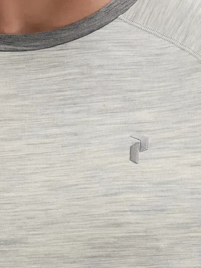 Peak Performance Panelled Long-sleeve Base Layer In Gray