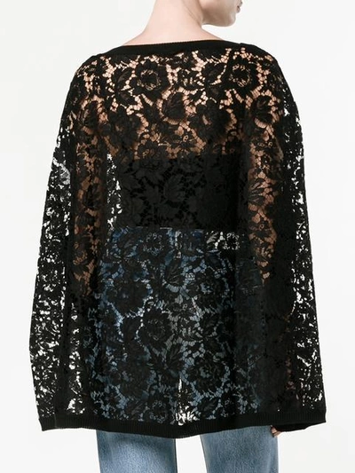 Shop Valentino Oversized Lace Top