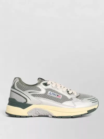 Autry Hyperway Micro-hole Low Sneakers In Green