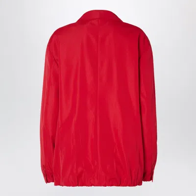 Fendi Red Technical Viscose Jacket In Red
