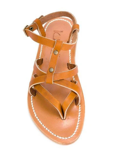 Shop Kjacques Galdana Sandals In Brown