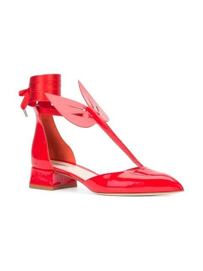 Shop Olgana 'le Masque' Pumps In Red