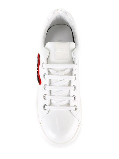 Shop Kenzo Signature Sneakers - White