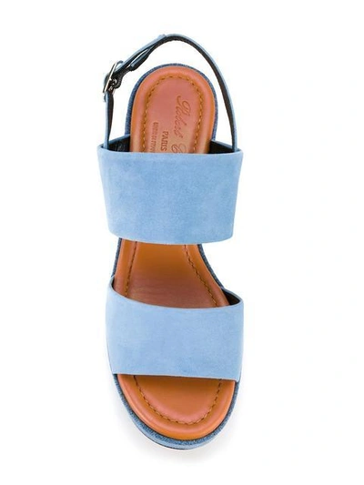 Shop Robert Clergerie Platform Sandals In Blue
