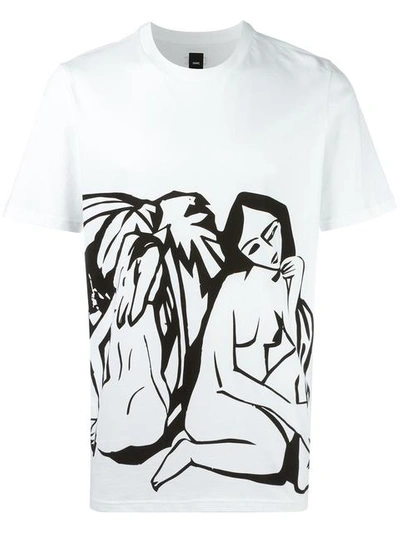 Shop Oamc Woman Print T-shirt