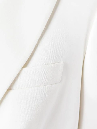 Shop Alexander Mcqueen Tailored Blazer - White