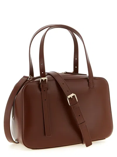 A.p.c. Structured Shoulder Bag With Top Zip Closure