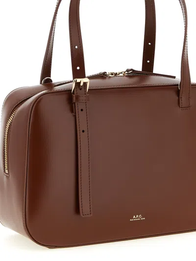 A.p.c. Structured Shoulder Bag With Top Zip Closure