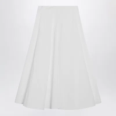 Jacquemus White Flared Triangle Skirt In White
