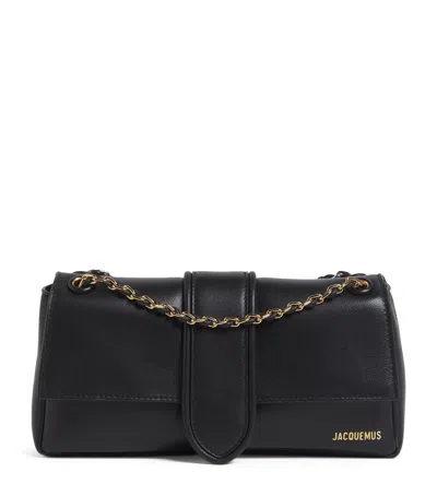 Jacquemus Le Bambino Chaine Nappa Leather Shoulder Bag In Black
