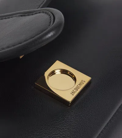 Jacquemus Le Bambino Chaine Nappa Leather Shoulder Bag In Black