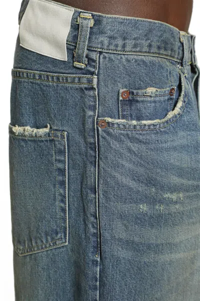 Ssstein Baggy Denim Jeans In Blue