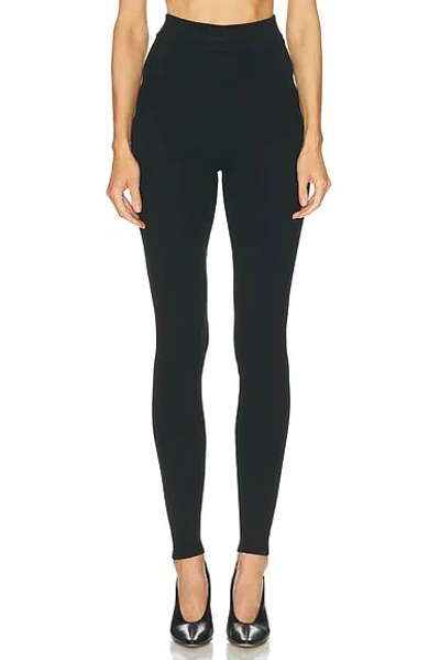 Essentials Rib Knit Legging In Black