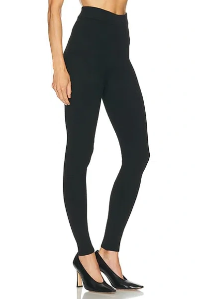 Essentials Rib Knit Legging In Black
