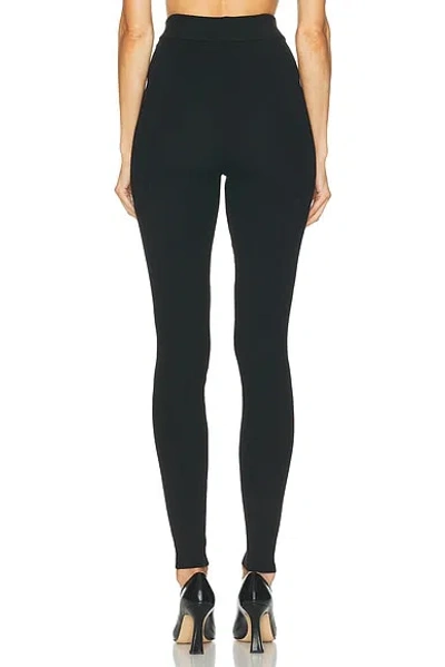 Essentials Rib Knit Legging In Black