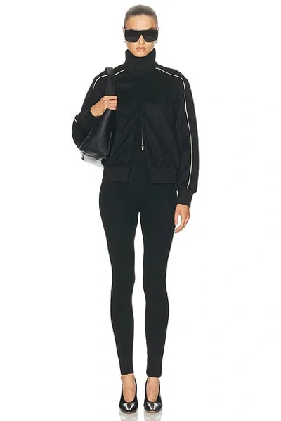 Essentials Rib Knit Legging In Black