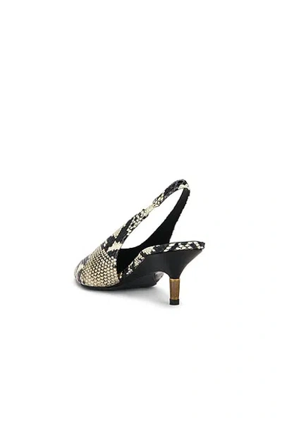 Khaite Bella 55 Python Print Leather Slingback Pumps In Animal Print