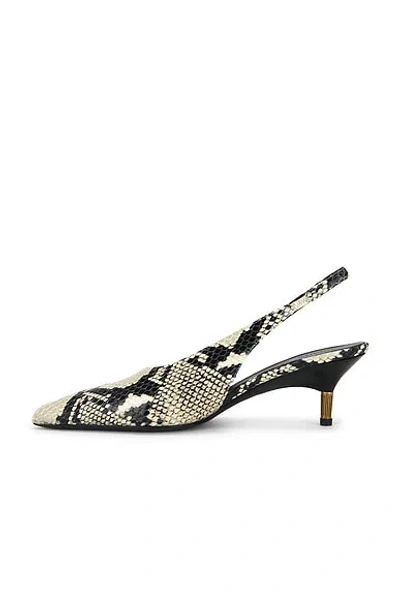 Khaite Bella 55 Python Print Leather Slingback Pumps In Animal Print