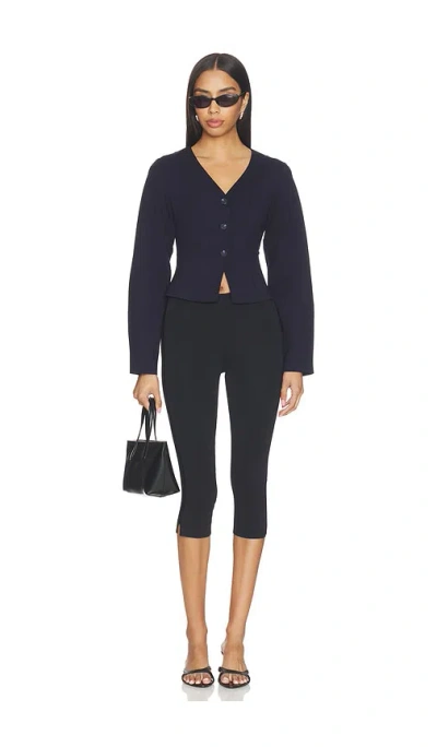 Aligne Doyer Ponte Top In Blue