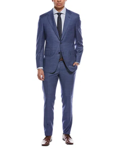 Canali 2pc Wool Suit In Blue