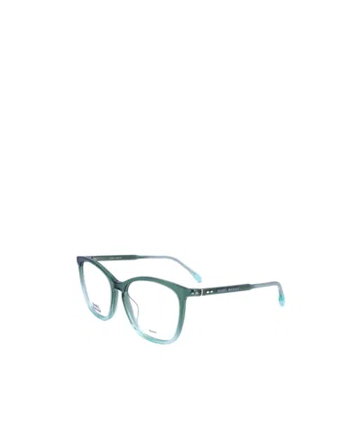 Isabel Marant Rectangle Frame Glasses In Green