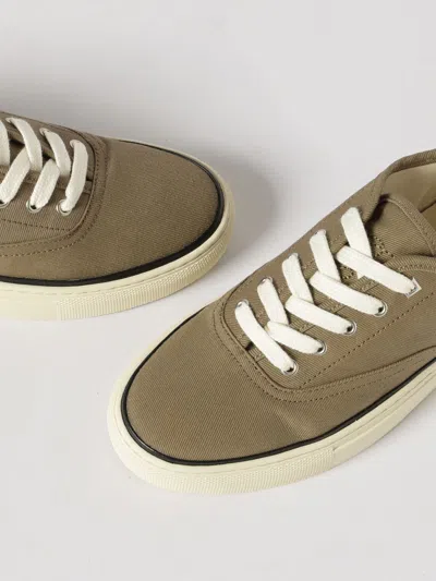Jacquemus Cotton Low-top Sneakers With Embroidered Logo In Brown