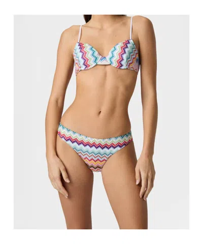 Missoni Zig-zag-pattern Bikini Set In Multi