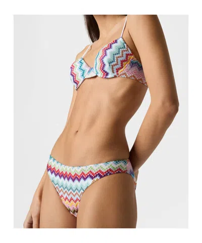 Missoni Zig-zag-pattern Bikini Set In Multi